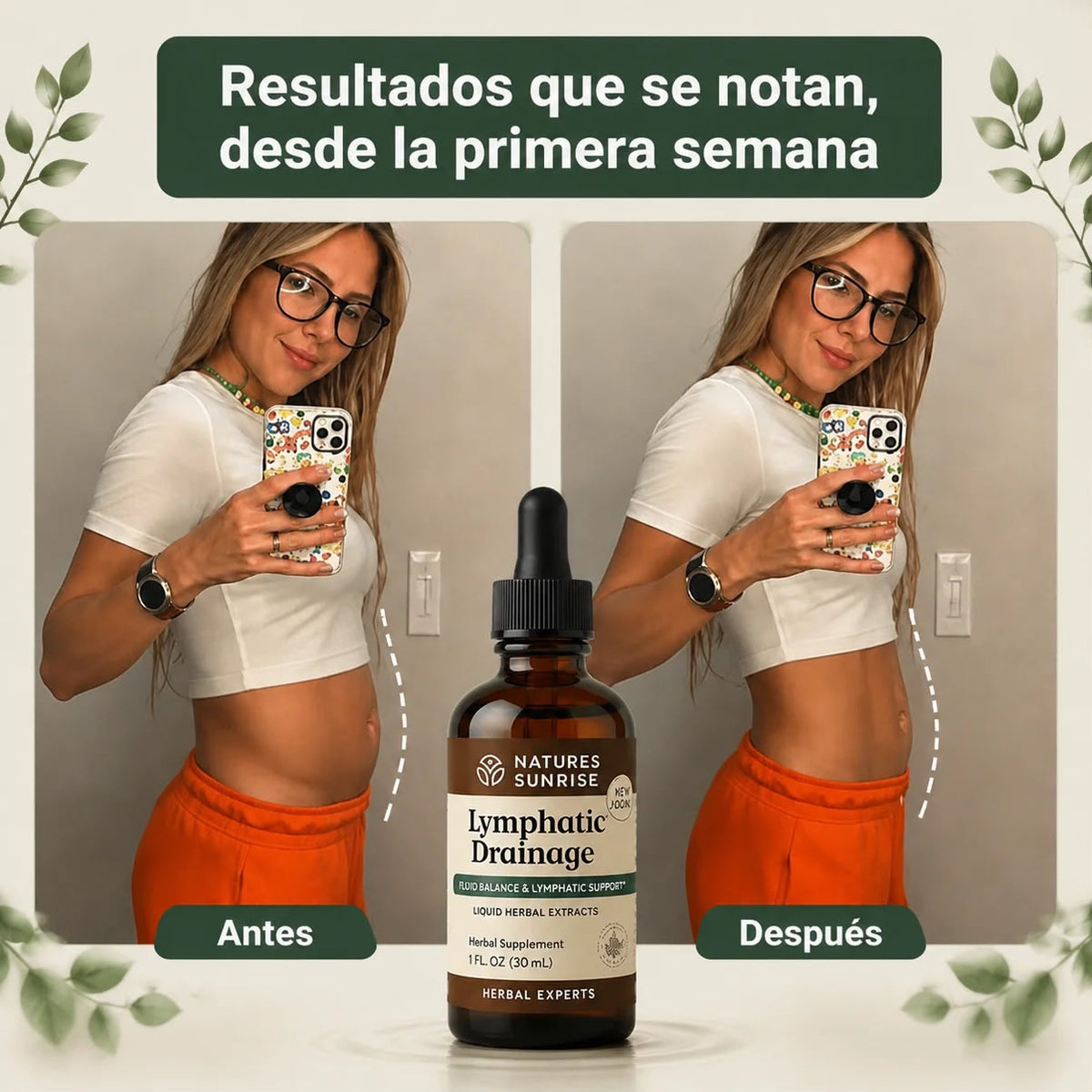 Gotas de drenaje Linfático 30 ML - Desinflama y Desintoxica tu cuerpo