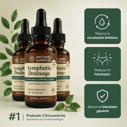 Gotas de drenaje Linfático 30 ML - Desinflama y Desintoxica tu cuerpo
