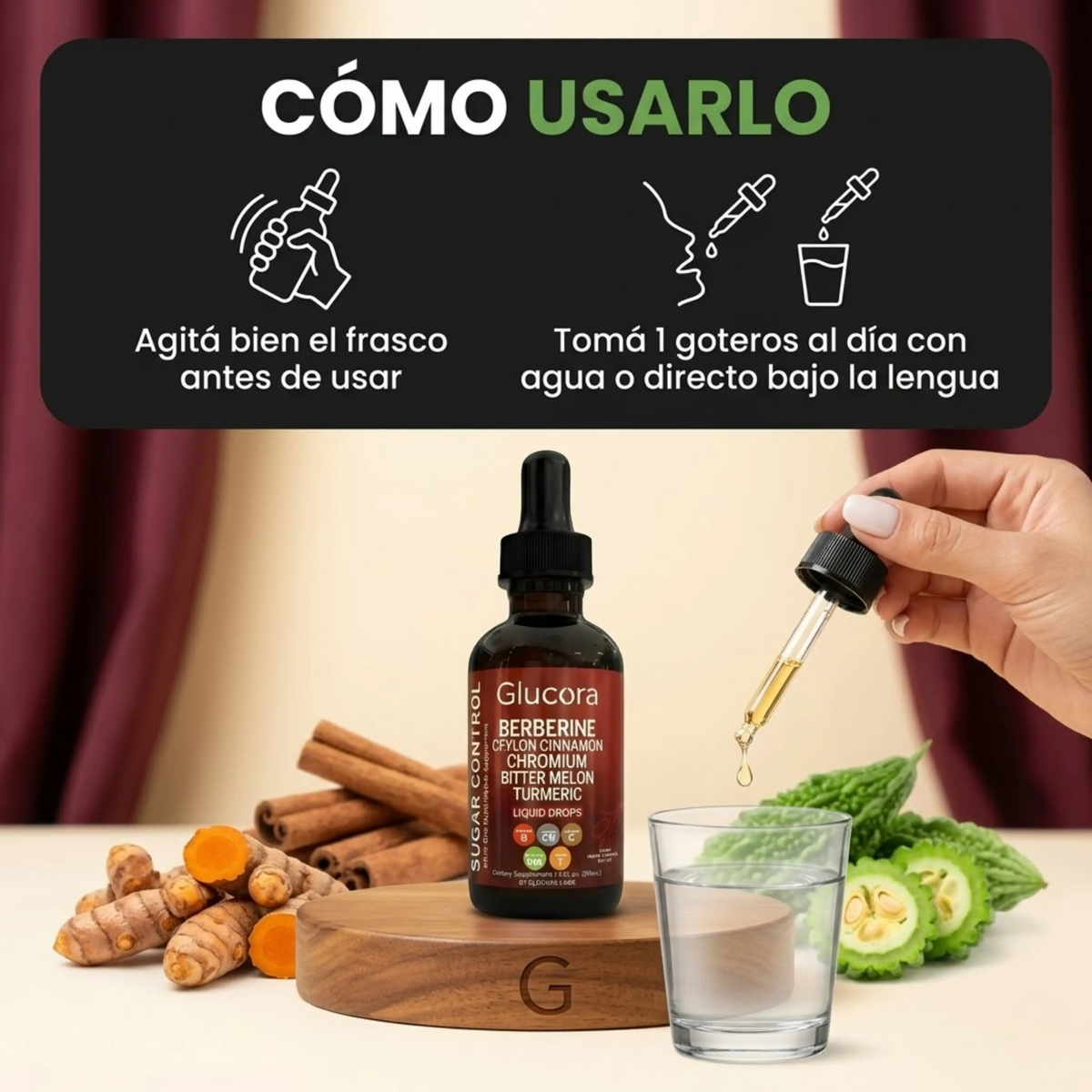 Nueva Fórmula | Apoyo Natural para la Glucosa, Energía y Antojos - 60 ML