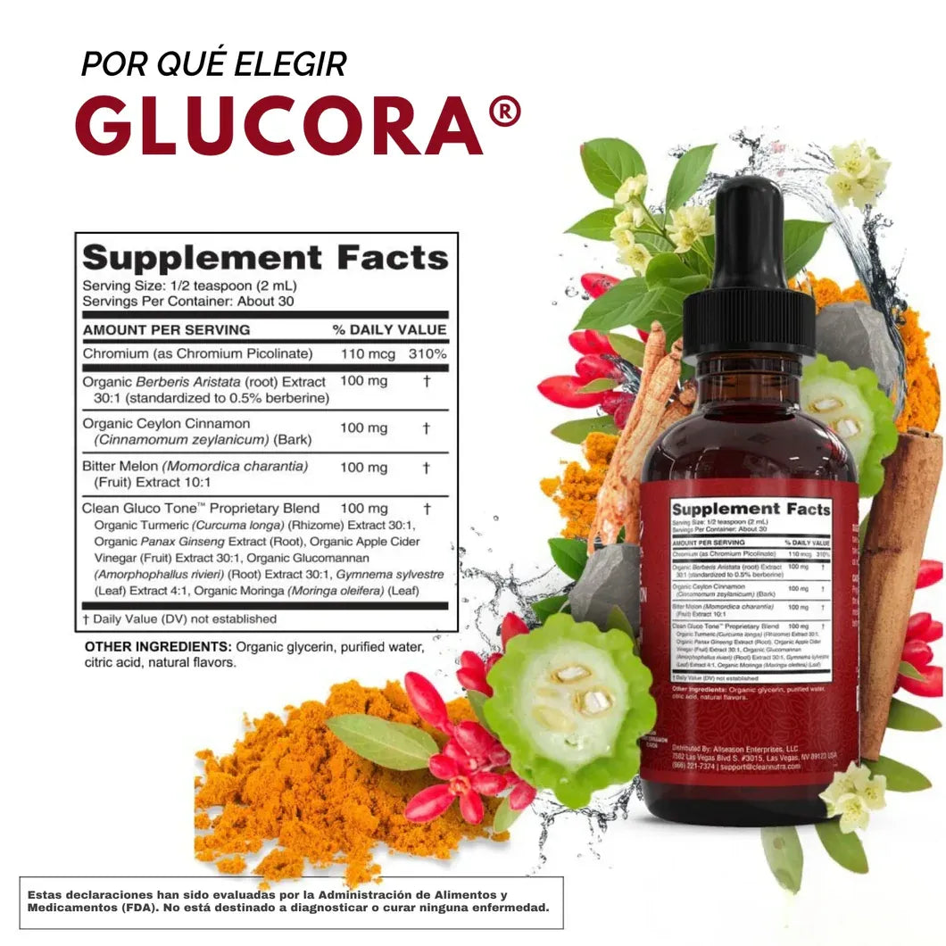 Nueva Fórmula | Apoyo Natural para la Glucosa, Energía y Antojos - 60 ML